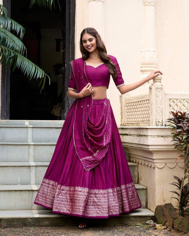LNB 1906 Chanderi DPL Customized lehenga choli suppliers